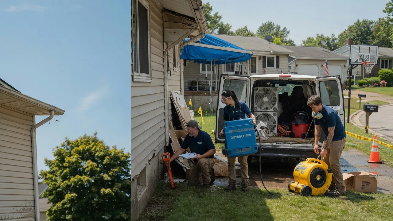 Ceiling Leak Cleanup in Huntington, MA near me